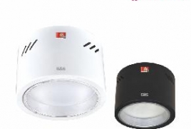 明装自带强启应急筒灯