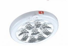 圆形白色防火塑料声控吸顶灯